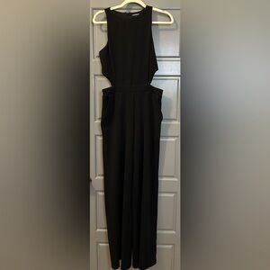 Express Black Sleeveless Jumpsuit